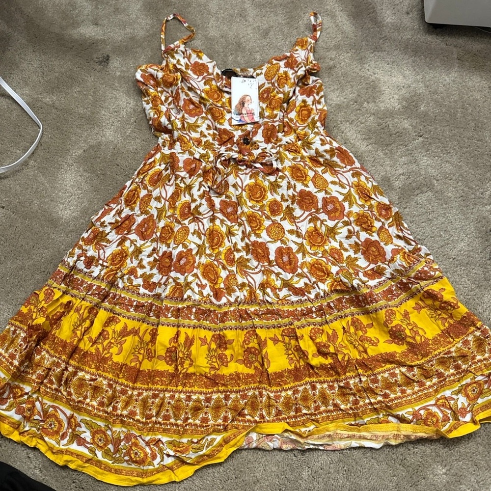 pretty garden fall dress brand new with tags